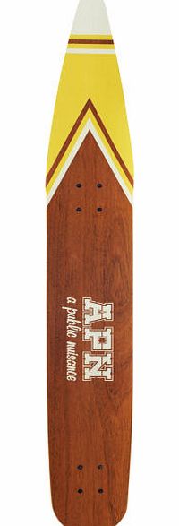 A Public Nuisance Cruiser Longboard Deck Yellow