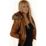 LEATHER BOMBER JACKET `ATILDA`