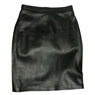 A W Rust LEATHER MINI SKIRT and#39;15Iand39;