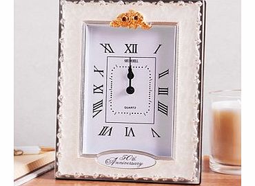 A1Gifts 50th Golden Wedding Anniversary Quartz Clock