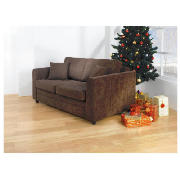 Abbey Regular Fabric Sofa Bed, Chocolate