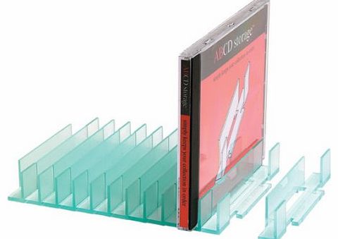 CD Storage Rack - alphabetical CD organiser (20 capacity)