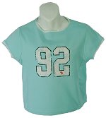 & Fitch Ladies 92 Logo T/Shirt Minty Green Size Medium