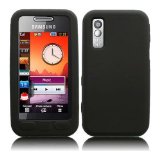 AccessoryWorld Shop4accessories Black Silicone Skin Tough Rubber Case for the Samsung i8910 Omnia HD