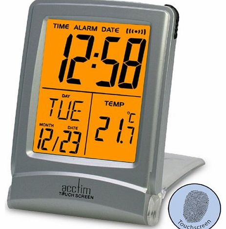 acctim Touchscreen Travel Alarm Clock