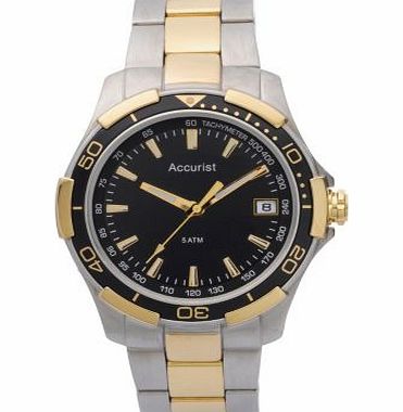 Accurist Mens Two Tone Bracelet Watch