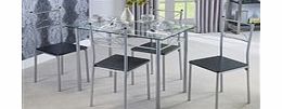 ACE 5-Piece Glass Dining Set