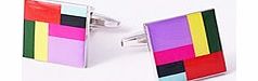 ACE Multicoloured Blocks Cufflinks