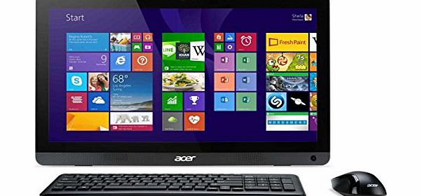 Aspire ZC-107 19.5 inch All-in-One PC (AMD E2-6110 1.5GHz, 4GB RAM, 1TB HDD, DVDRW, Integrated Graphics, Windows 8.1)