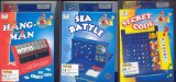 Ackerman 3 Boxed Games - Battleships, Hangman and Secret Code