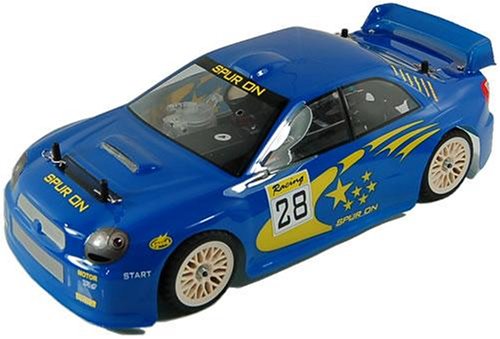 Acme Blue Subaru Radio Controlled ACME 4WD 1:10 Scale Cyclone Nitro Powered on Road Car