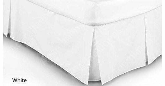 Luxury 68 Pick White Base Valance sheet Super King