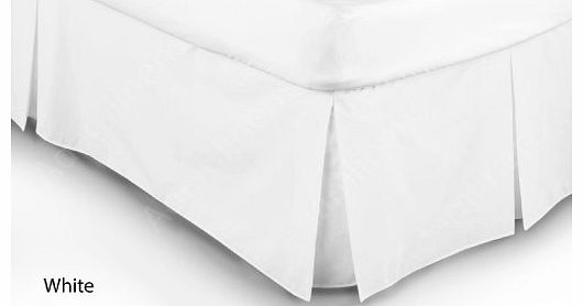 Adams Adamlinens Luxury 68 Pick White Single Base Valance sheet