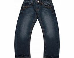 Adams Boys Mid Wash Carrot Leg Jeans DJ L17/F8