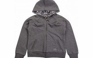 Adams Girls Grey Marl Hoodie with Sequin Hood OL L20/E1