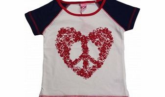 Adams Girls Heart Print Top L7/D3