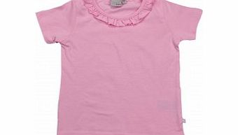 Adams Girls Pink Frill Neck Top B7 L17/D4