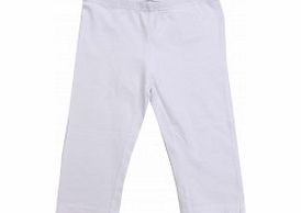 Adams Girls White Cropped Leggings L19/C7