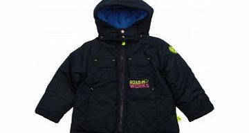 Adams Toddler Boys Navy Fleece Lined Jacket B7 L17/A6