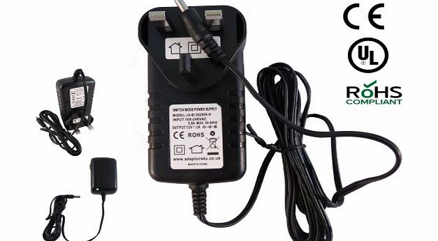 Adaptors4U Nextbase SDV49A SDV 49 A Portable DVD Player Mains AC Adaptor Charger