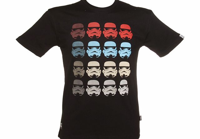 Mens Black Star Wars Stormtrooper Fade