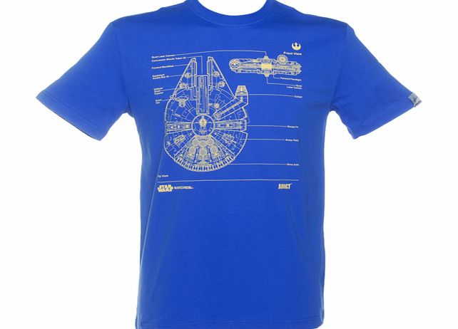 Mens Blue Millennium Falcon Technical