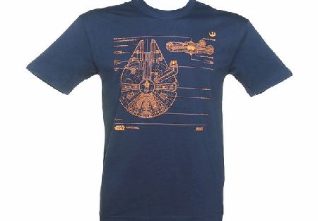 Mens Navy Millenium Falcon Technical