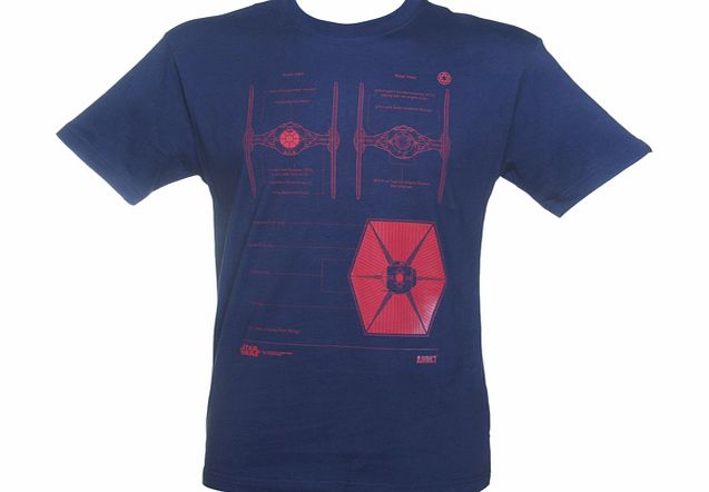 Mens Navy Star Wars Tie Fighter Technical