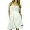 Addict Womens Halter Smock Dress (Cream)