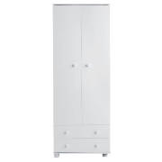 Double Wardrobe, White