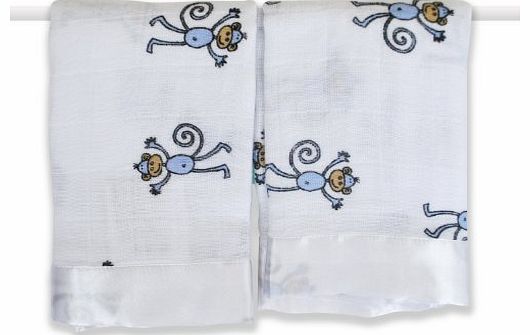 Aden   Anais  Amelia Monkey Muslin Issie (2-Pack)