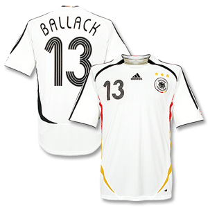 05-07 Germany Home Boys Shirt + Ballack No.13