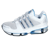 Adidas a3 Womens Twin Strike II Trainer - White/Blue.