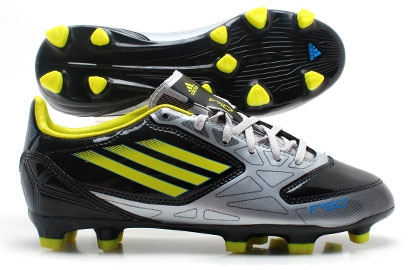 F10 TRX FG Kids Football Boots Black/Metallic