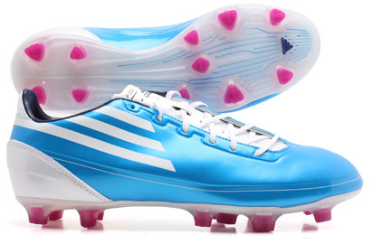 Adidas F30 FG Football Boots Cyan/White