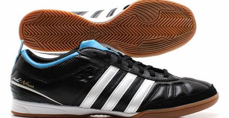 Adidas Football Boots Adidas AdiNova IV Indoor Football Trainer Black/Blue