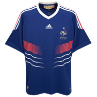 Adidas France Home Shirt 2009/10 with Evra 13 printing.