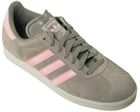 Gazelle 2 Grey/Pink Suede Trainers