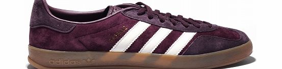 Adidas Gazelle Indoor Maroon/White Suede Trainers