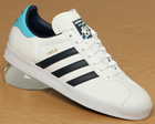 Gazelle White/Navy (England) Leather