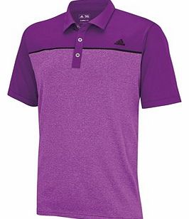 Adidas Golf Adidas Mens Climalite Heather Block Polo Shirt