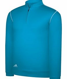 Adidas Golf Adidas Mens Contrast Textured Zip Warm Mock