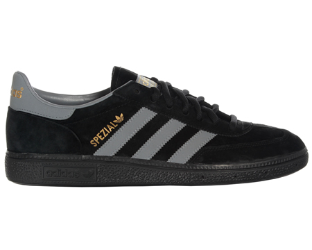 Handball Spezial Black/Grey Suede Trainers