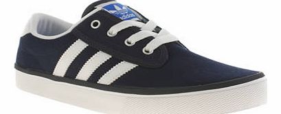 kids adidas navy & white kiel boys youth