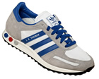 Adidas L.A. White/Blue Mesh Trainers