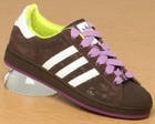 Adidas Ladies Adidas Superstar Brown/White Suede Trainer