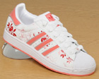 Adidas Ladies Adidas Superstar White/Pink Leather