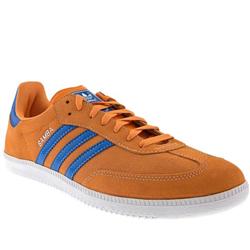 Adidas Male Adi Samba Suede Upper in Orange