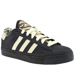 Adidas Male Superstar Vulcanised Fabric Upper in Dark Grey