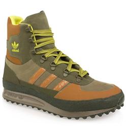 Adidas Male Trekker Nubuck Upper in Green and Stone